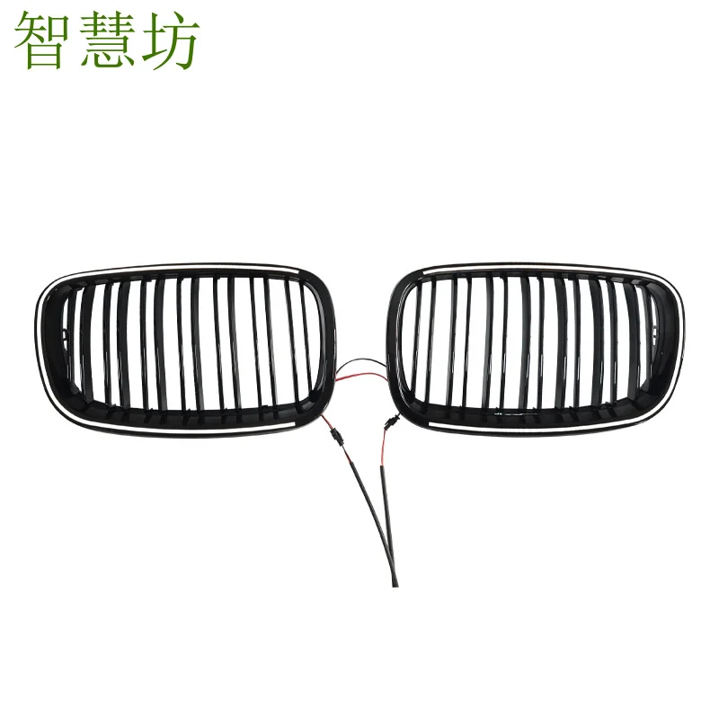

Suitable for 07-13 BMW X5 E70 E71 dual-line replacement LED illuminated grille with lights, made of PC material