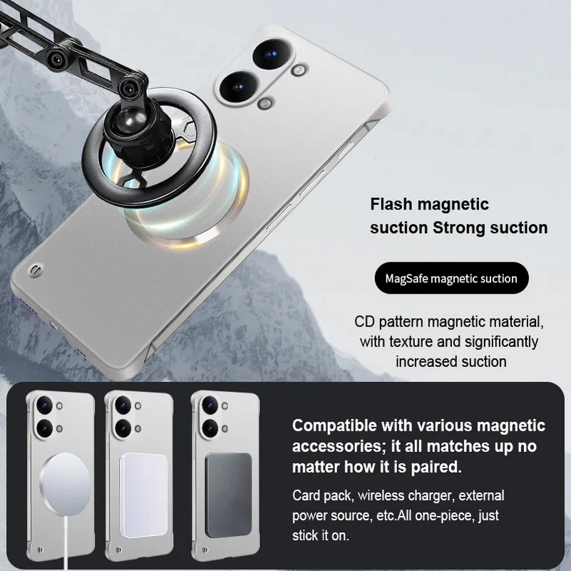 Slim Bezels with Magnetic Case for Poco X8 Pro Max POCO F8 Ultra F7 Pro X7 F6 Pro F5 For Magsafe Thin Camera Protect Cover
