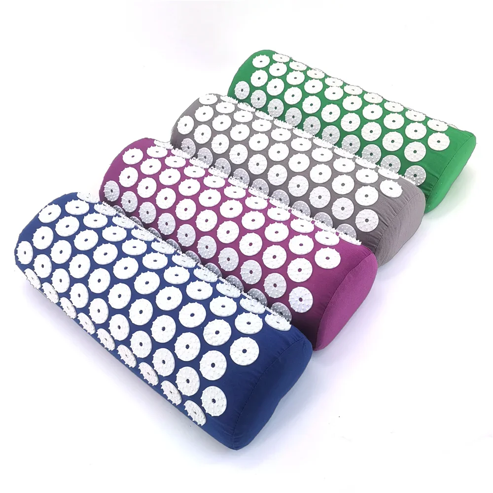 Massager Cushion Massage Yoga Mat Acupressure Relieve Pain Stress Back Body Pain Spike Mat Acupuncture Mat and Pillow Set