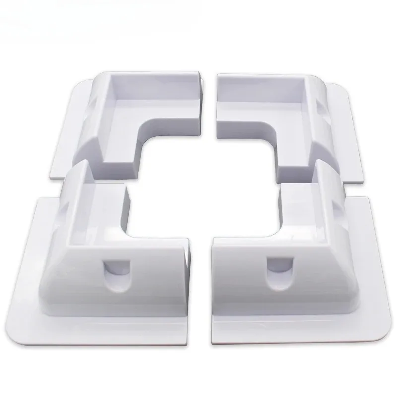 

4PCS/Set White Black PV Solar Panel Corner ABS Mounting Bracket System for Caravan Motorhome UV-resistant