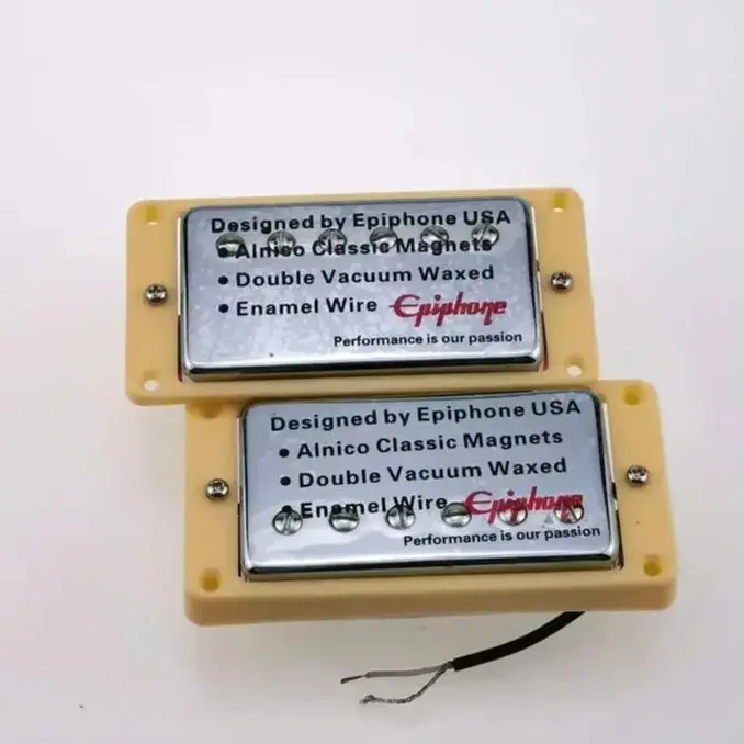 

Комплект звукоснимателей Alnico Classic Humbucker с хромированными, золотыми и черными накладками для электрогитары в стиле LP