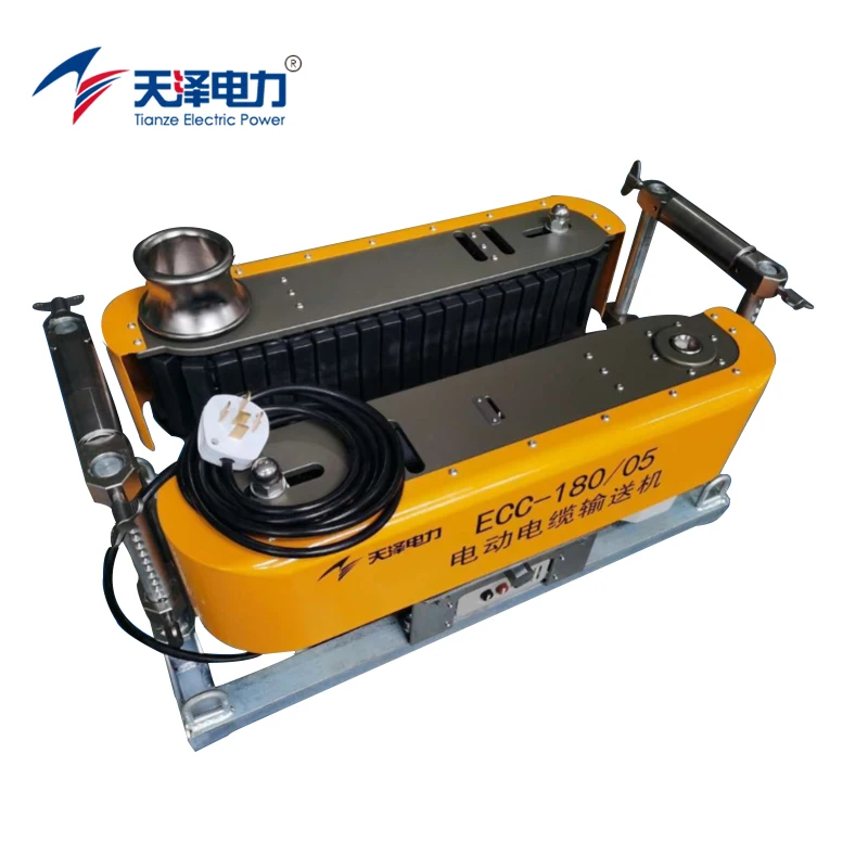 20-180MM ECC-180/05 Intelligent Remote Control Underground Cable Transfer Machine Cable Conveyor Electric Power 1 Year Motor