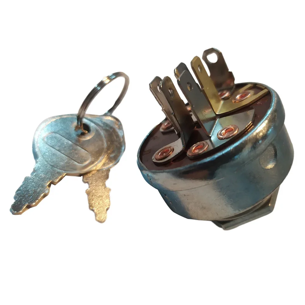 6 Terminals Starter Ignition Switch With Key For 532102972 532145499 532158913 For Hustler 045898 Lawn Mower Parts High-quality