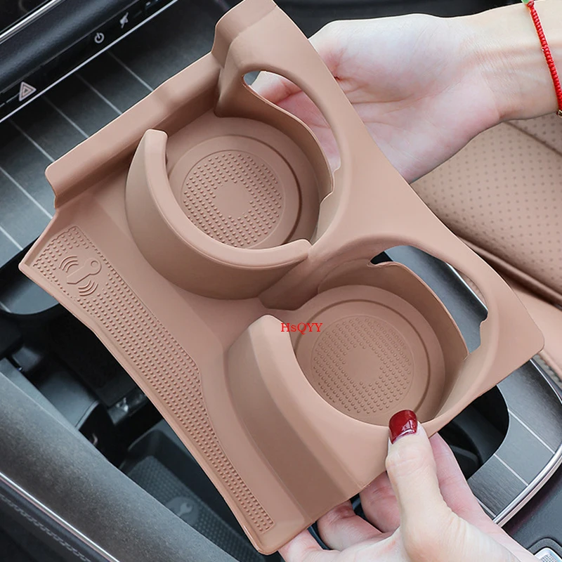 For Mercedes Benz E Class W214 E260 E300 Central Control Water Cup Anti Slip Silicone Protective Pad Interior Accessories