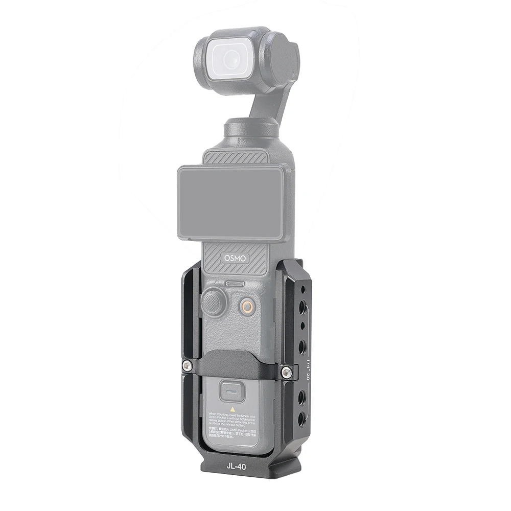 FOTGA Käfig für Pocket 3/4/4P Erweiterungsadapter Zubehör für DJI Osmo Pocket 3 Aluminium-Schutzkäfig Metallhalterungsadapter – Detail 35