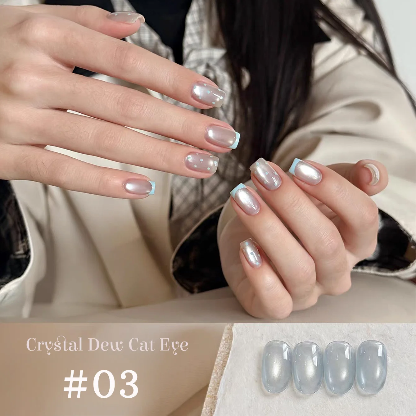1-9 Stück TC Flow Light Weißer Katzenauge-Gel-Nagellack Ultra-Glanz Abziehbarer UV-Gel Spiegel-Glas-Katzenmagnet-Gel-Lack Nagelzubehör