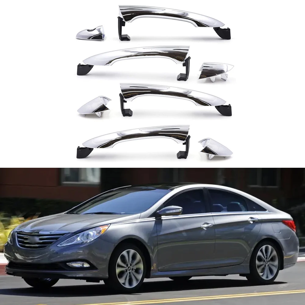 Suitable for Hyundai Sonata 2011-2015 front rear left right Chrome Exterior Door Handle  82651-3S010 82652-3S030