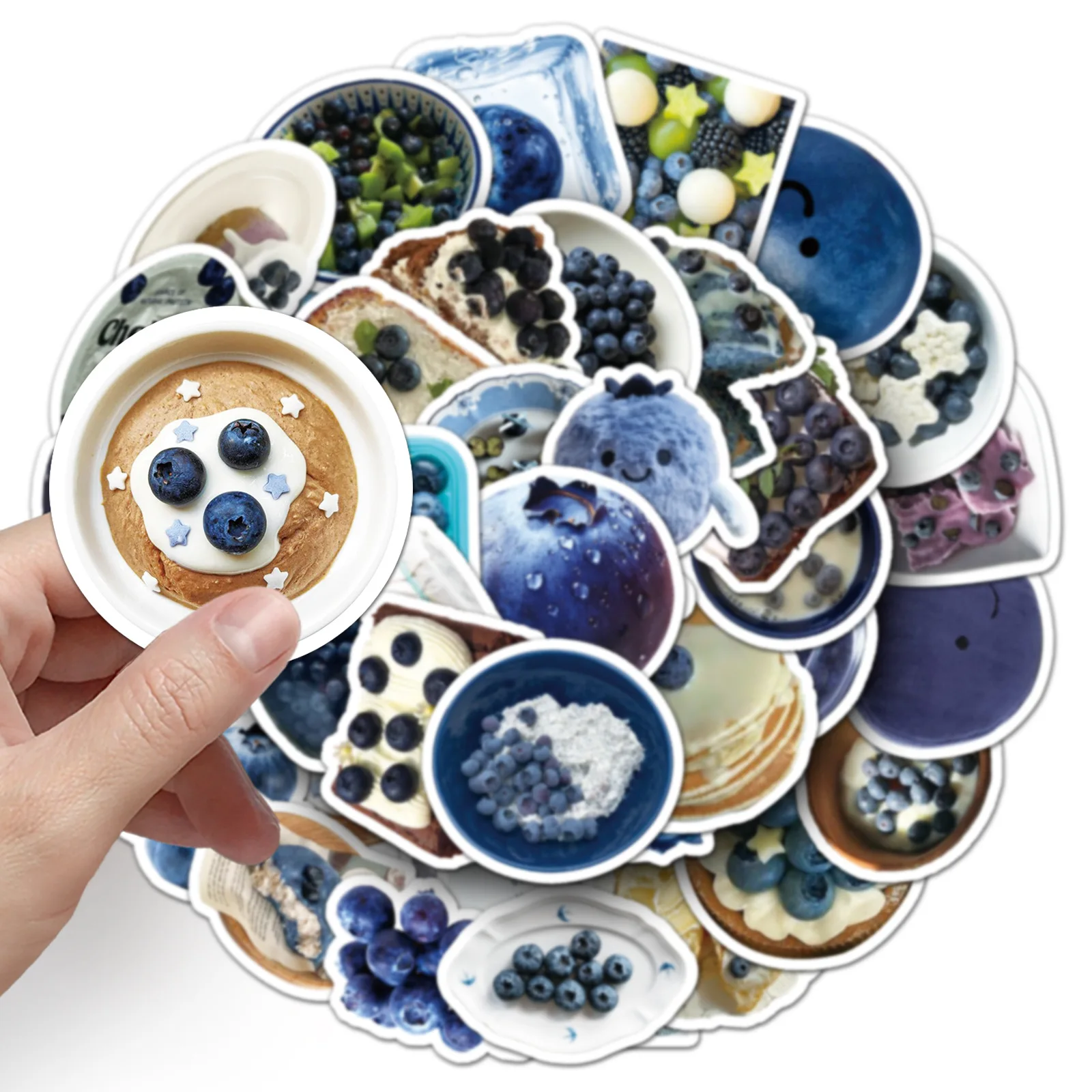 

10/50PCS Blueberry INS Style Graffiti Stickers Fruit Little Kiss New Doodle Gift DIY Water Cup Refrigerator Decal Kids Toy Gift