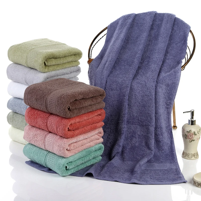 100% Cotton Bath Towel 70X140 CM Hotels Spas Beauty Salons Natural Super Eco Absorbent Bath Towel Thickened Large Smooth