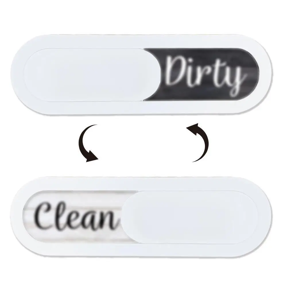 Clean Dirty Magnetic Indicator For Dishwasher Kitchen Sign Sliding Switch Durable ABS Material Home Appliance Helper Decor Tool