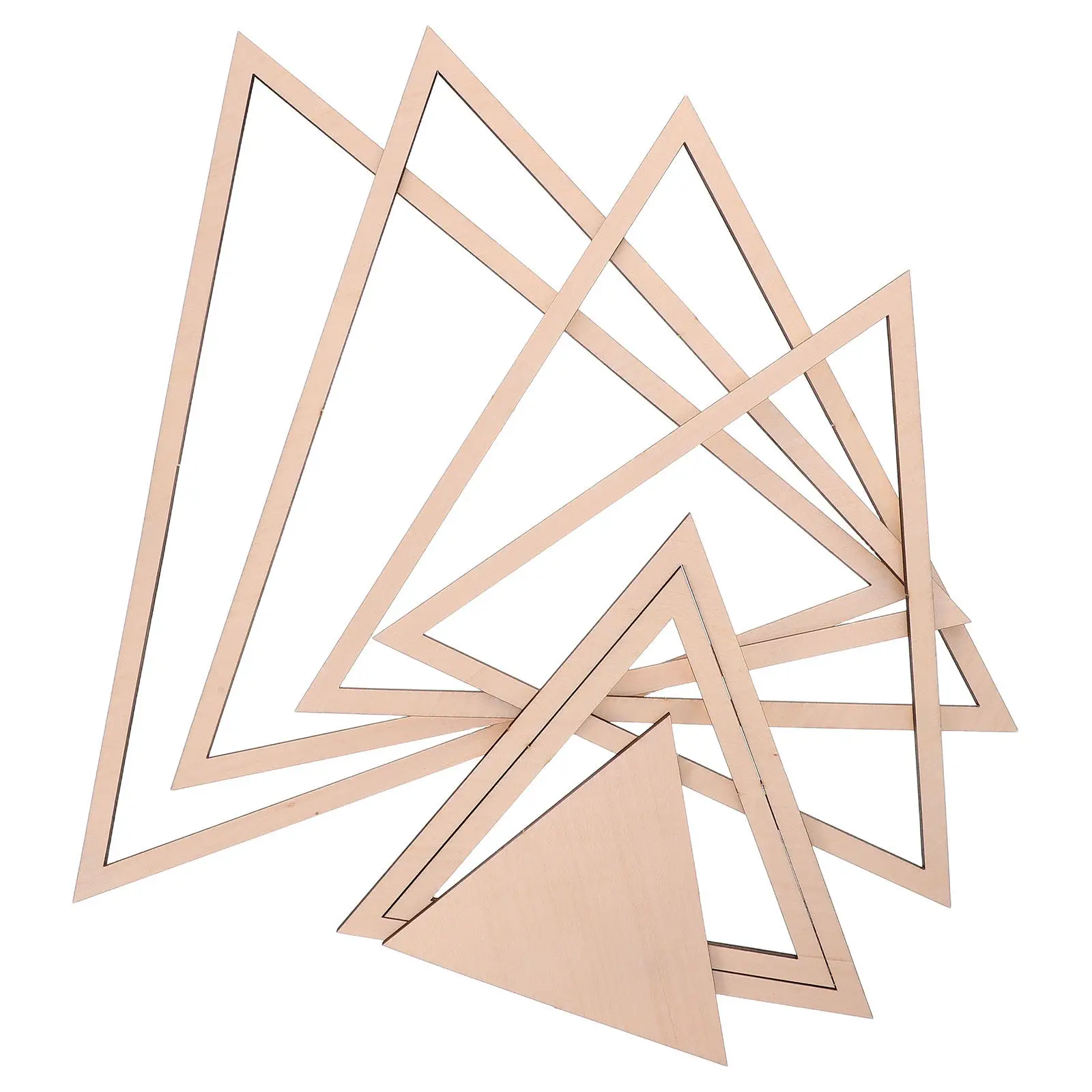 1Set Pottery Plate Forming Mold Triangular Wooden Geometric Tools for Clay Handbuilding Ceramic Clay Molding and Creative Craft