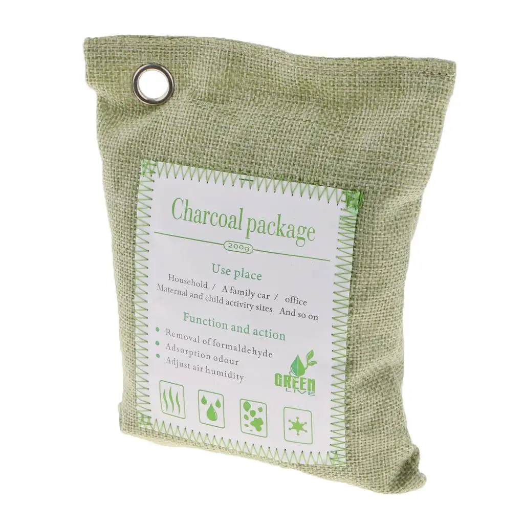 Bamboo Charcoal Air Freshener Bag Non Odor Eliminator Purifying Filter for Refrigerator Shoe Cabinet
