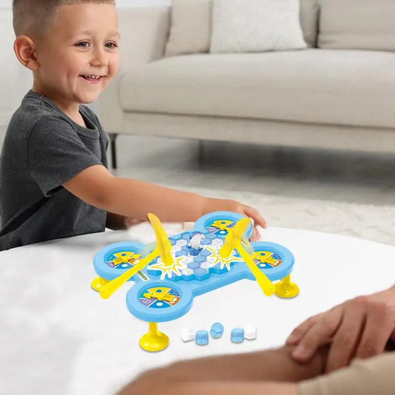 Ice Breaker Games Save Animal Break Ice Board Games Frog/Shark/Dolphin Thinking Training Educational Ice Breaking Toys For Famil