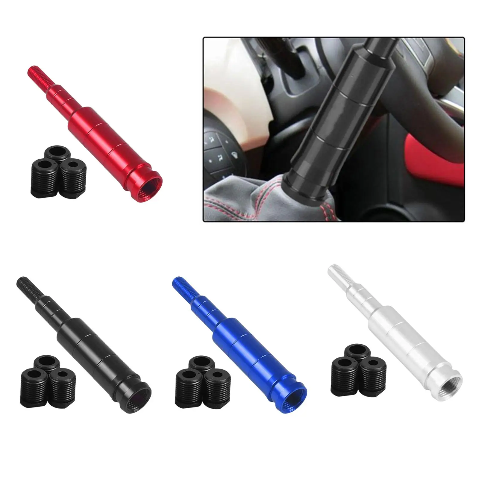 Shifter Knob Extender, Replacement Parts Straight Manual Shifter Rod 1.5 Extension Lever Car Automotive Accessories