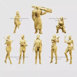 1/64 1/43 1/35 Miniature Scene Doll White Model Un-panited Zombie Crisis Ada Wong Jill Ashley Annette Claire Action Figure