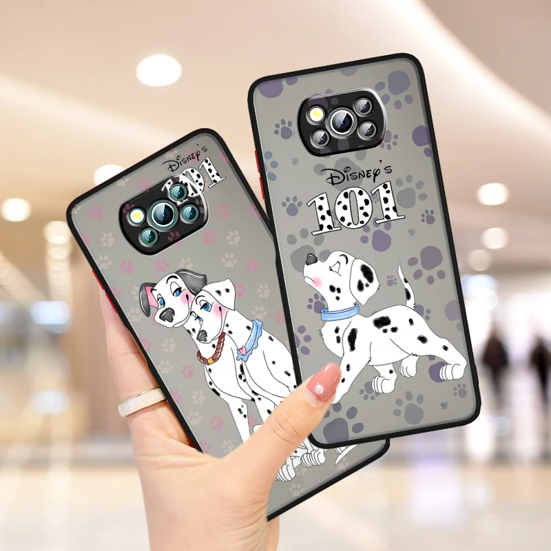 101 Dalmatians Cartoon For Xiaomi Poco X5 F5 X3 M3 M5S M4 F4 C55 C50 C40 GT Pro 4G 5G Frosted Translucent Phone Case Coque Capa