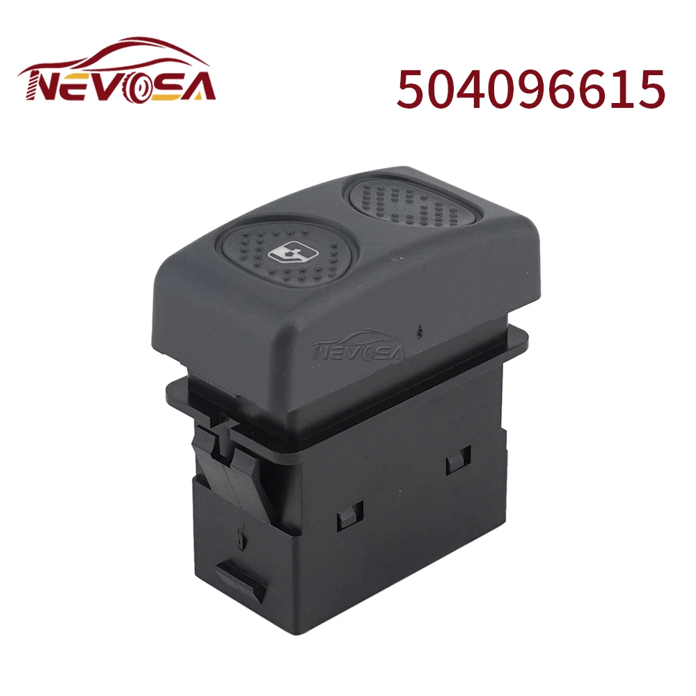 504096615 For IVECO Eurocargo Power Master Window Switch Control Button 8Pins Green Light BP127-254O Car Accessories