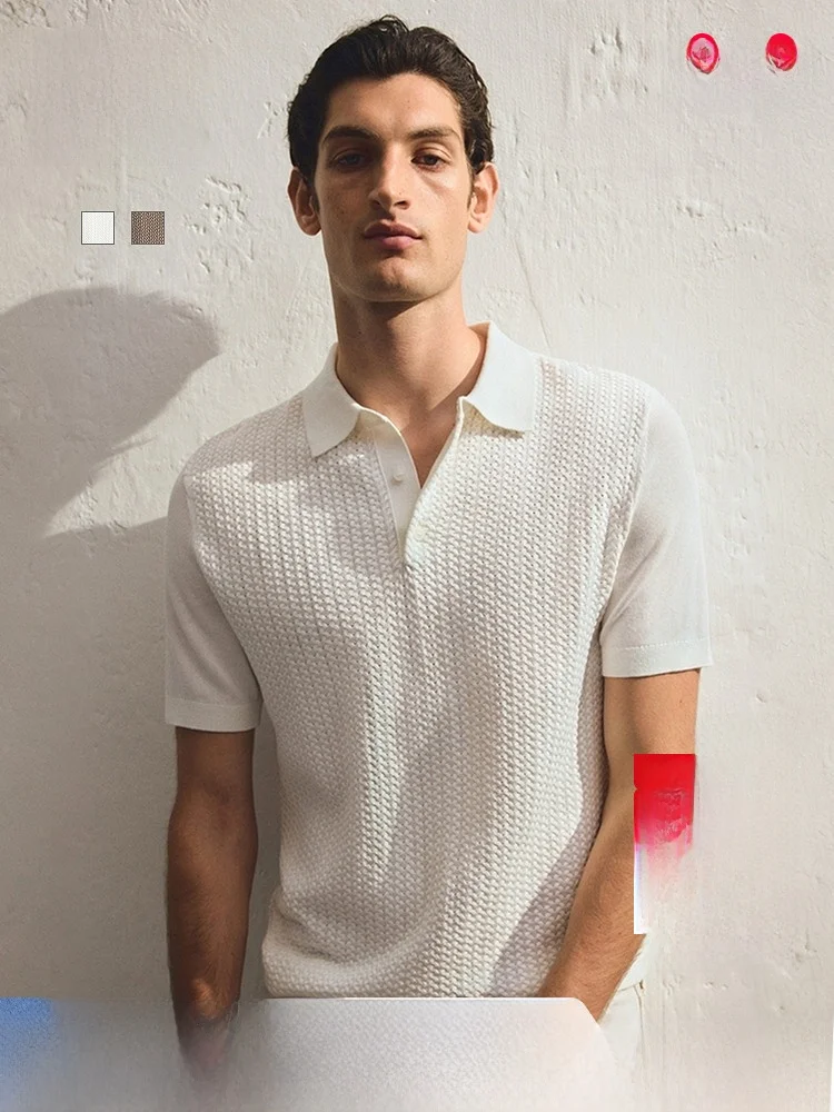 

Мужская зимняя вязаная рубашка H&M Slim Fit с V-образным вырезом, артикул 29286, тонкая, из коллекции Summer Collection