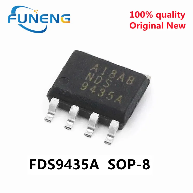 20pcs/lot FDS9435A SI9435 APM9435A 9435A 9435 Single P-Channel Enhancement Mode Field Effect Transistor SOP-8