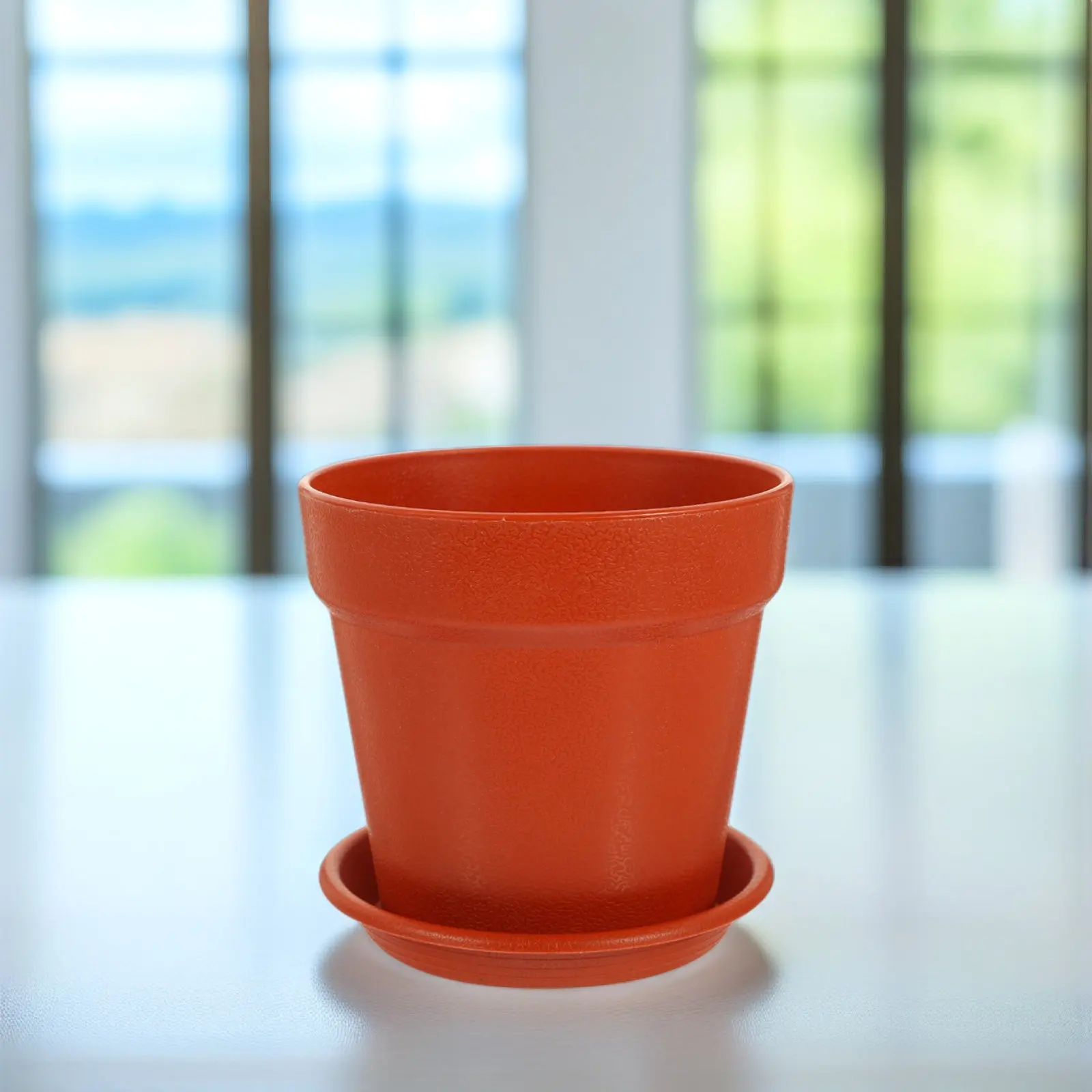 10Sets Plastic Planters Simulated Pottery Flower Pots Nursery Pots Drainage Design Multipurpose Plant Containers for Succulents