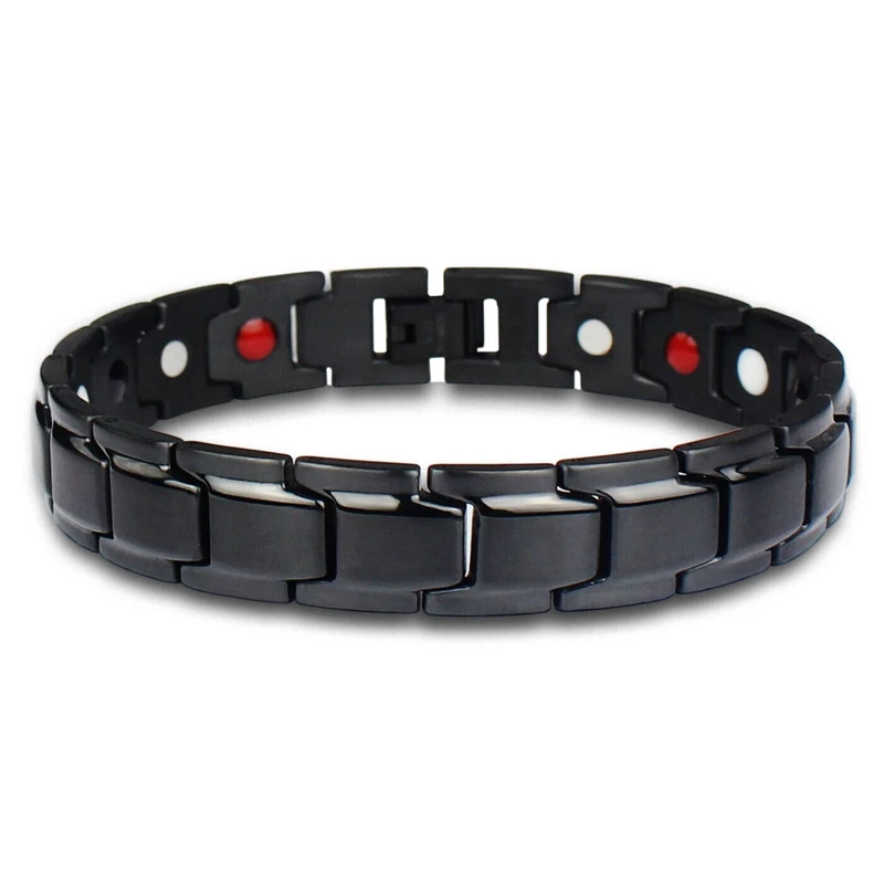 Pulsera magnética clásica para aliviar el dolor de artritis, joyería energética para hombres, Fitness, pérdida de peso, brazaletes para el cuidado