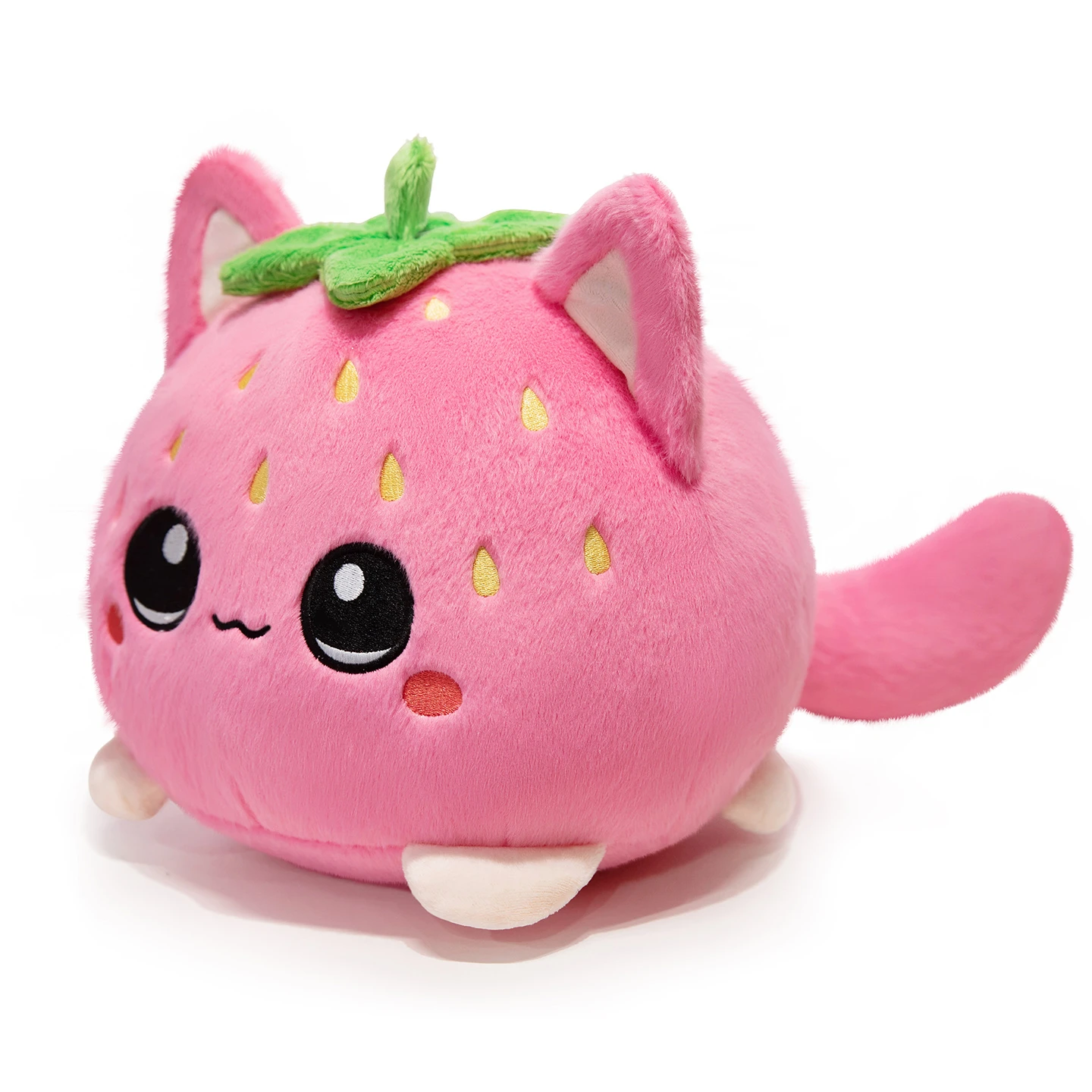 لطيف الفراولة القط وسائد فخمة القط المتحمسين متعة ديكور المنزل أصدقاء الأطفال عيد الميلاد عيد الميلاد هدية عيد الحب #2