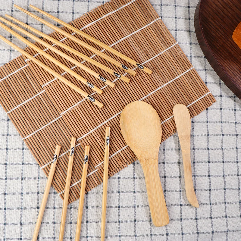 9Pcs/Set DIY Sushi Maker Rice Mold Kitchen Making Tool Kit Molds Cooking Tools Onigiri Mould Bento Home Accessories Gadgets