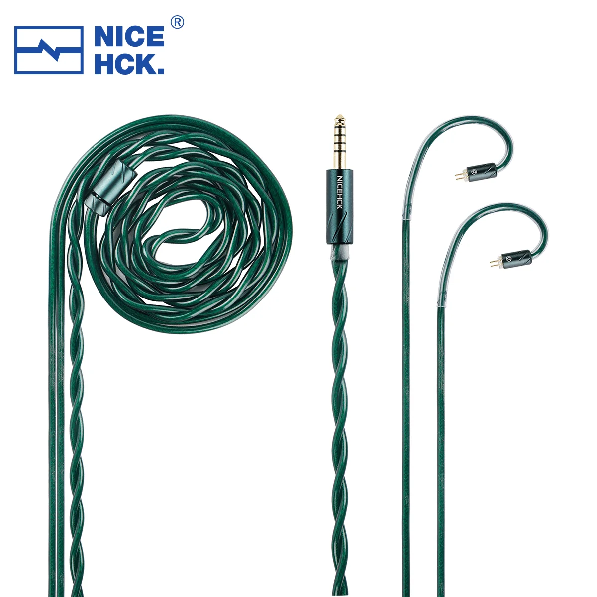 NICEHCK JadeRiver HiFi ケーブル 4 つのハイエンド導体混合イヤホンアップグレードワイヤー埋め込み型 2Pin/通常の 2Pin/QDC ロッキーズ NX8 用