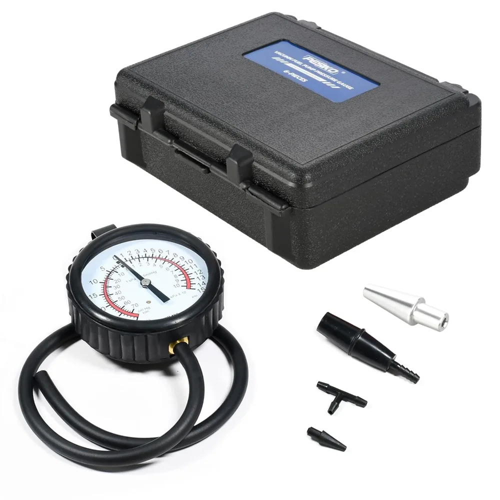 

6 Piece Vacuum and Fuel Pressure Diagnostic Kit for Carburetor and Vacuum System Testing