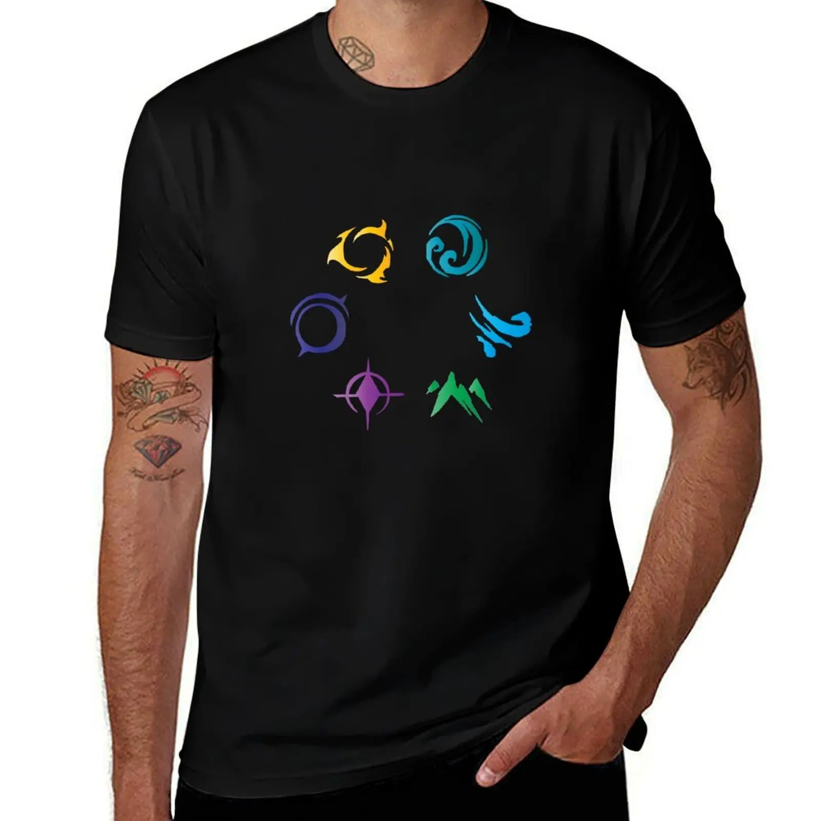T-shirt Les Six Sources Primaire (en couleur) - T-shirt de sport grande taille