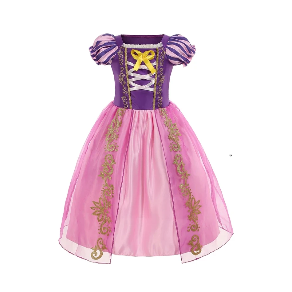 Robe de Princesse Elsa Raiponce pour Fille, Cosplay, Frozen, Cendrillon, Blanche Neige, Costume d'Halloween, Vêtements de ixd'Anniversaire pour Enfants