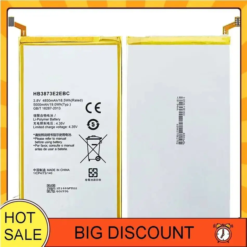 

HB3873E2EBC Battery For Huawei Mediapad X1 X2 7.0"/7D-501U 7D-501L 7D-503L 7D-503LT GEM-701L/702L/703L Batteria + free tools
