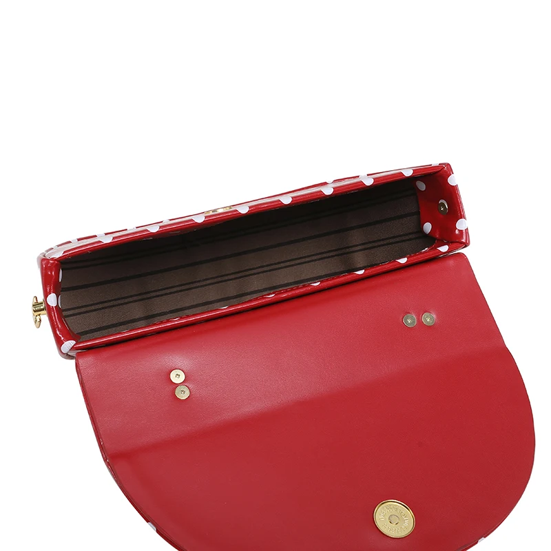 Designer Kleine Satteltasche mit Kurzem Henkel, Handtasche, Modische Polka-Dot Schultertasche, Y2K Trend Damen Party Clutch – Detail 19