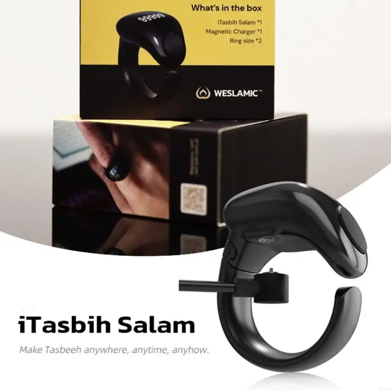 R91A Strumento conteggio elettronico contatore intelligente Zikr Tasbeeh impermeabile 9999 conteggi