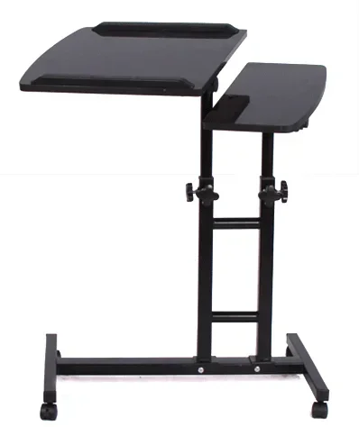 Mobile tattoo workstation with adjustable desktop scrolling tray