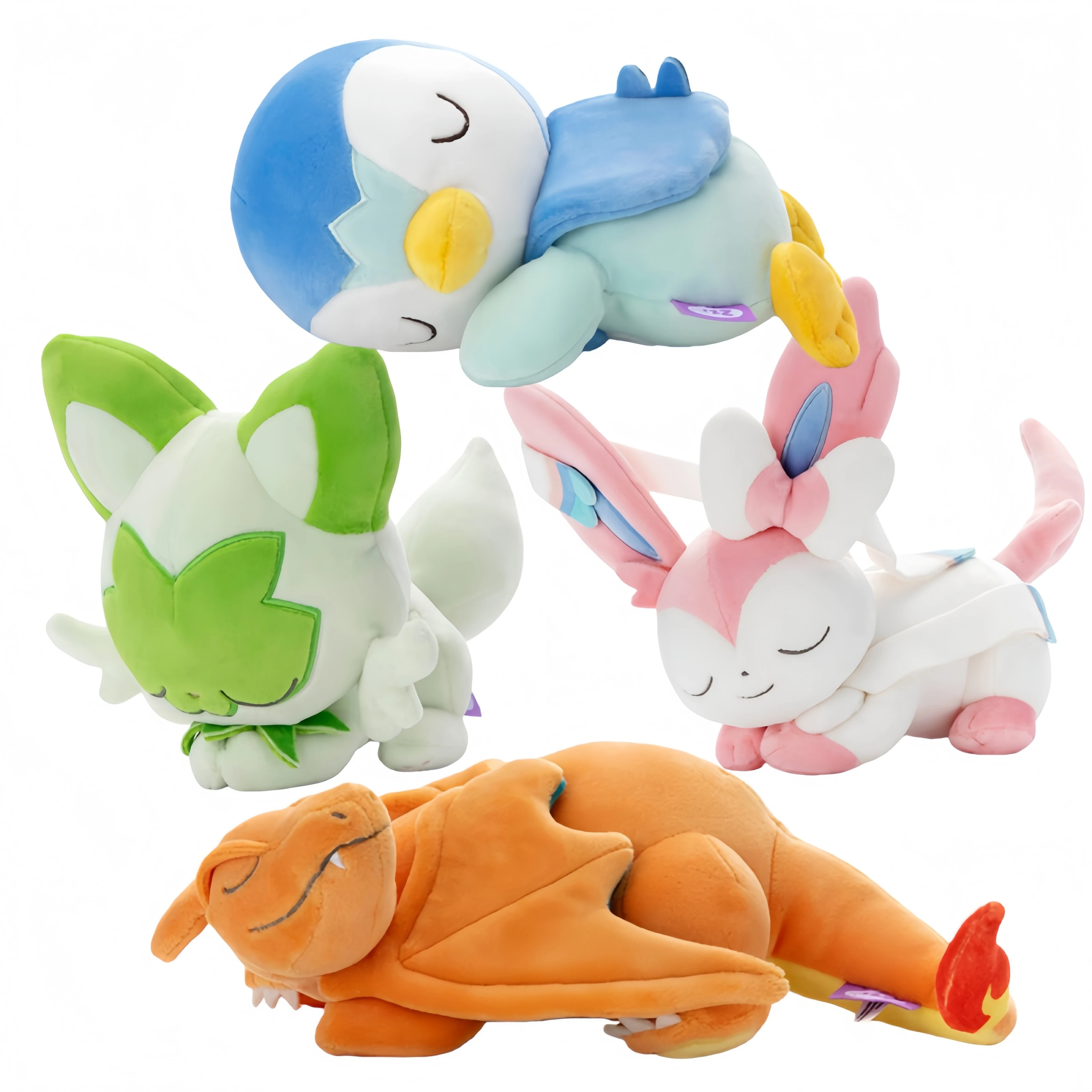 

Pokemon Pikachu Sleeping Series Plush Sylveon Stuffed Doll Sprigatito Piplup Charizard Plushies Toy Hobbies Anime peluches Doll