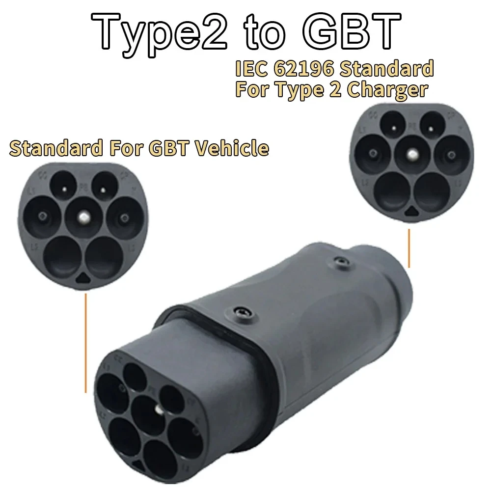 Electric Vehicle Charging Connector Type 2 to Type 1 J1772 EV Adapter Type 2 to GBT EVSE Charger Type 1 to GBT EV Adaptor