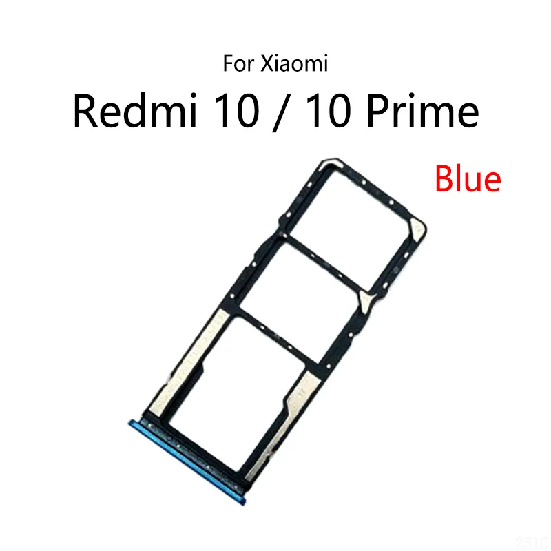 Для Xiaomi Redmi 10 FHD Prime 2022, новый слот для SIM-карты, держатель лотка для устройства чтения SIM-карт