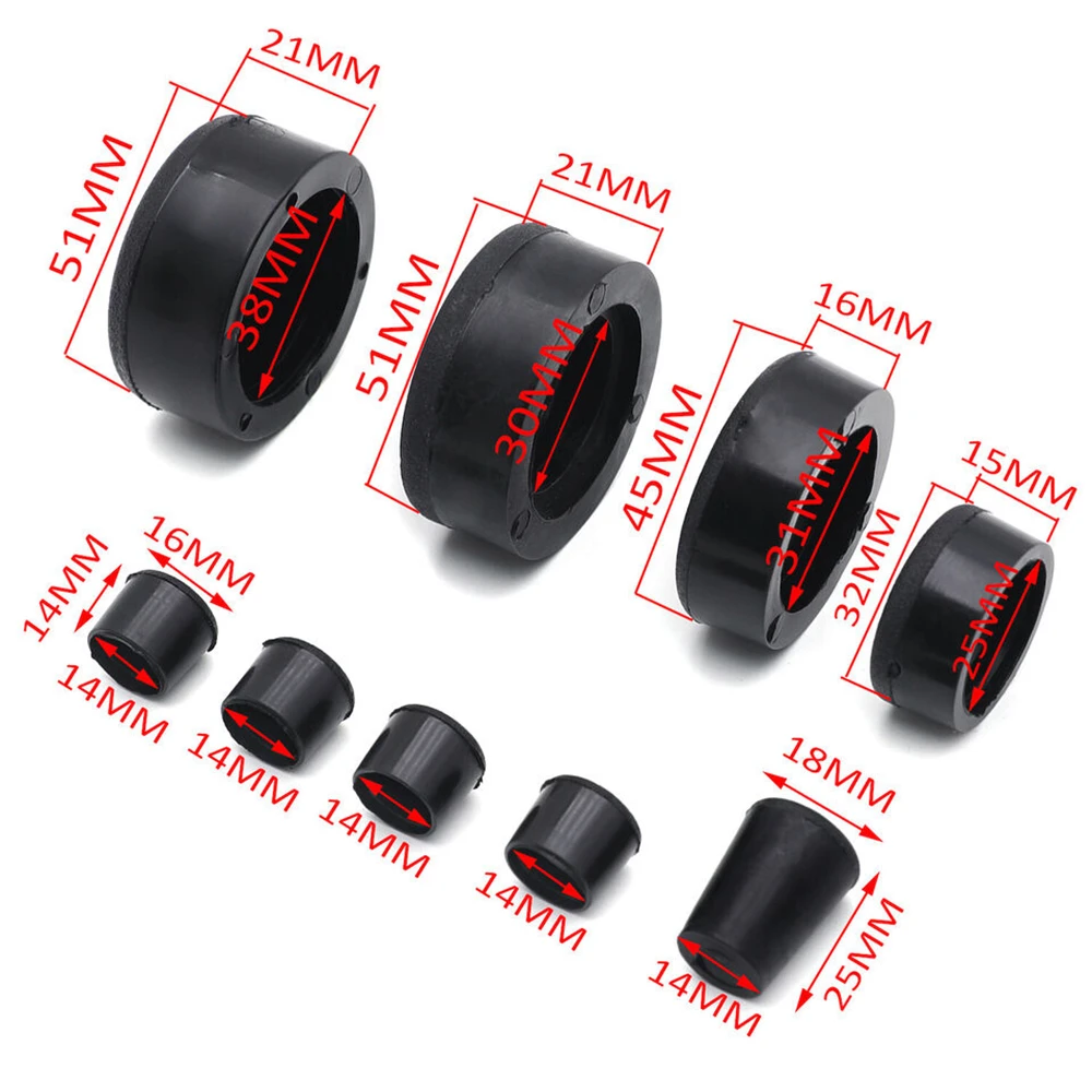 Motorcycle Accessories & Gadget Fairing Frame Plugs for Suzuki GSXR 1000/GSX-R1000 2005-2006 05-06 Black Aftermarket