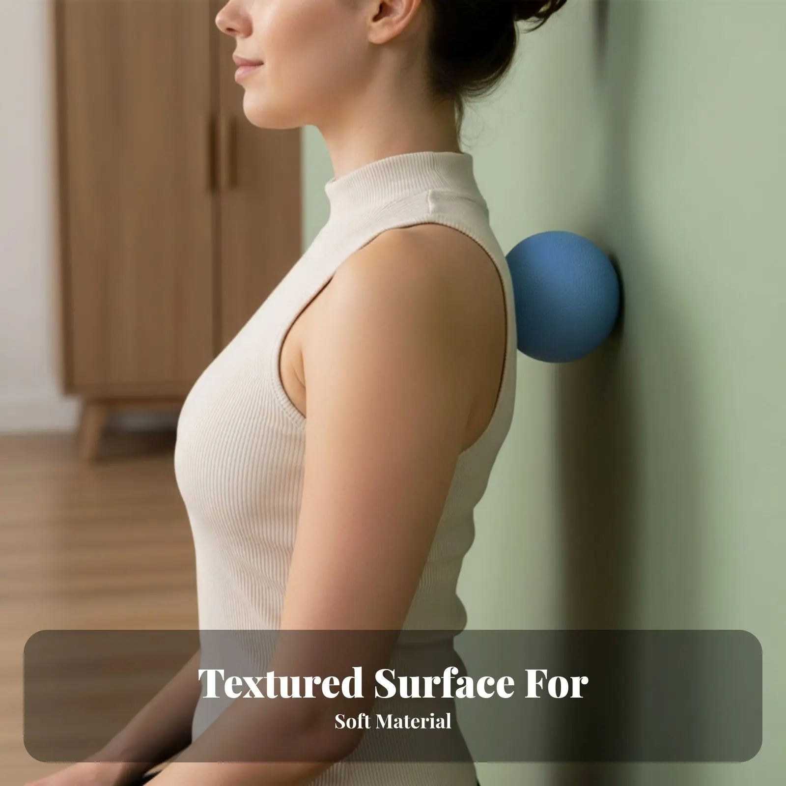 Pelota de Fascia, en Forma de Frijol, para Relajación Muscular, Masaje y Estiramiento, Equilibrio, Herramienta de Rehabilitación, Ergonómica, Antideslizante, TPE