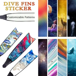 Scuba Diving Fins Film Pattern Protection Suitable Dive Fins Leaderfins Mantra C4 Fins Paste Pattern Customization Waterproof