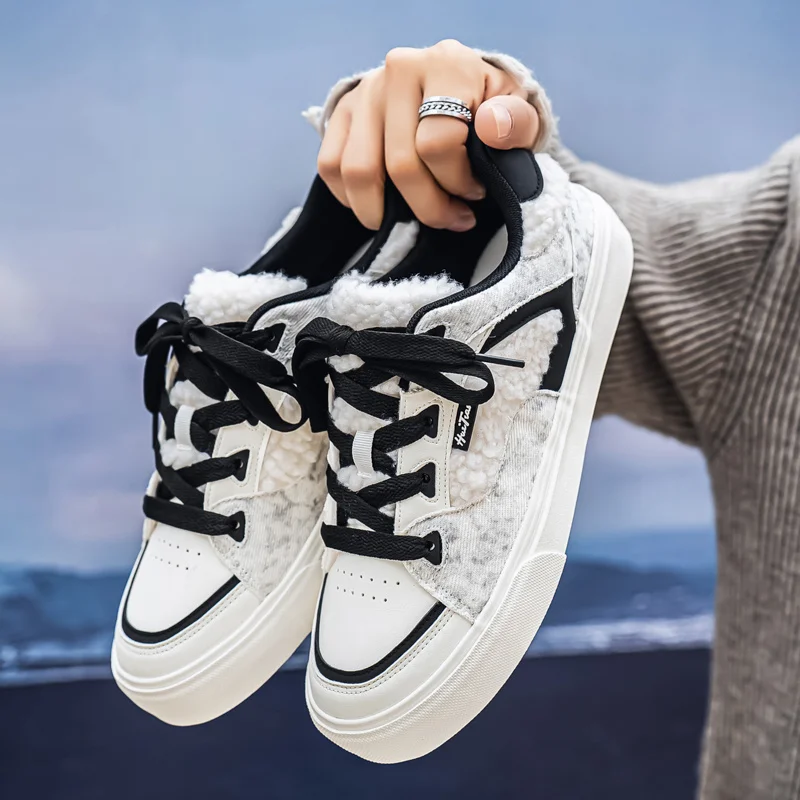 

DAWSRi Men’s Winter Sneakers with Durable Rubber Sole and Snakeskin Print Design for Maximum Comfort and All-Day Wearability