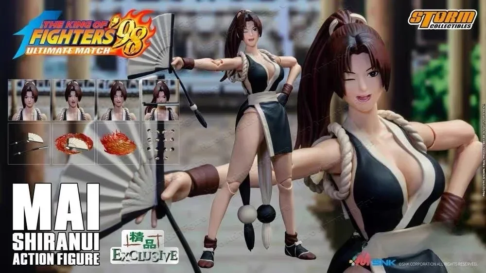 in Stock 100% Original Storm Toys 1/12 Green Mai Shiranui Black Mai Shiranui The King of Fighters '98 Ultimate Match Anime Toys