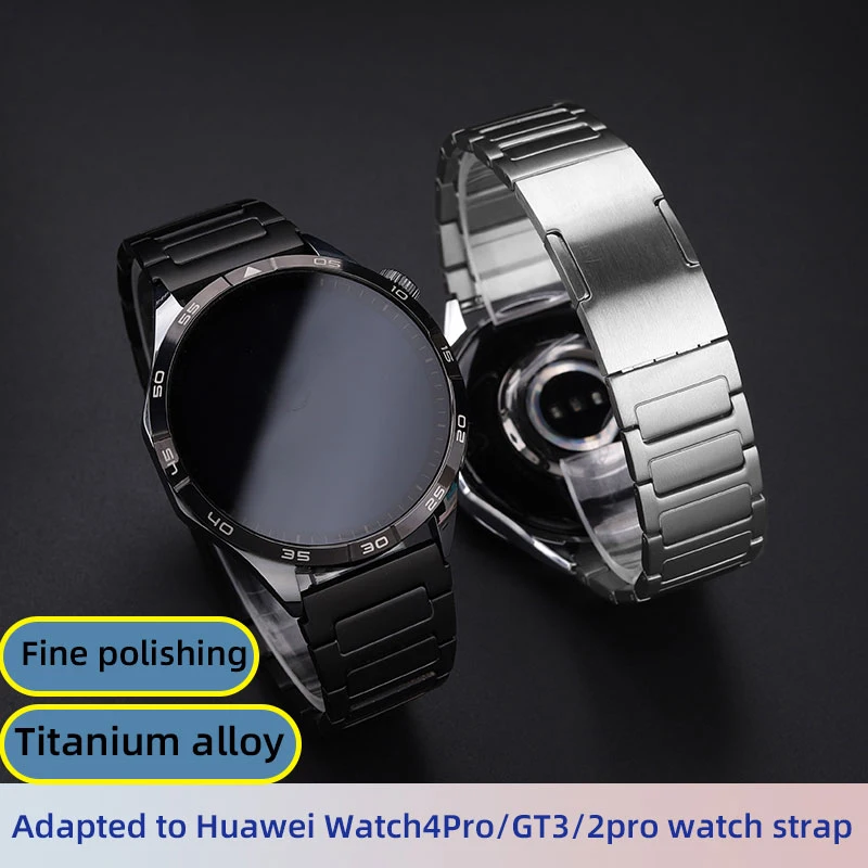 Watch4pro strap for Huawei Watch Chain Women GT4/GT/GT3 Titanium Alloy wtachStrap Watch2/3 Honor Magic/dream Men Steel band 22MM