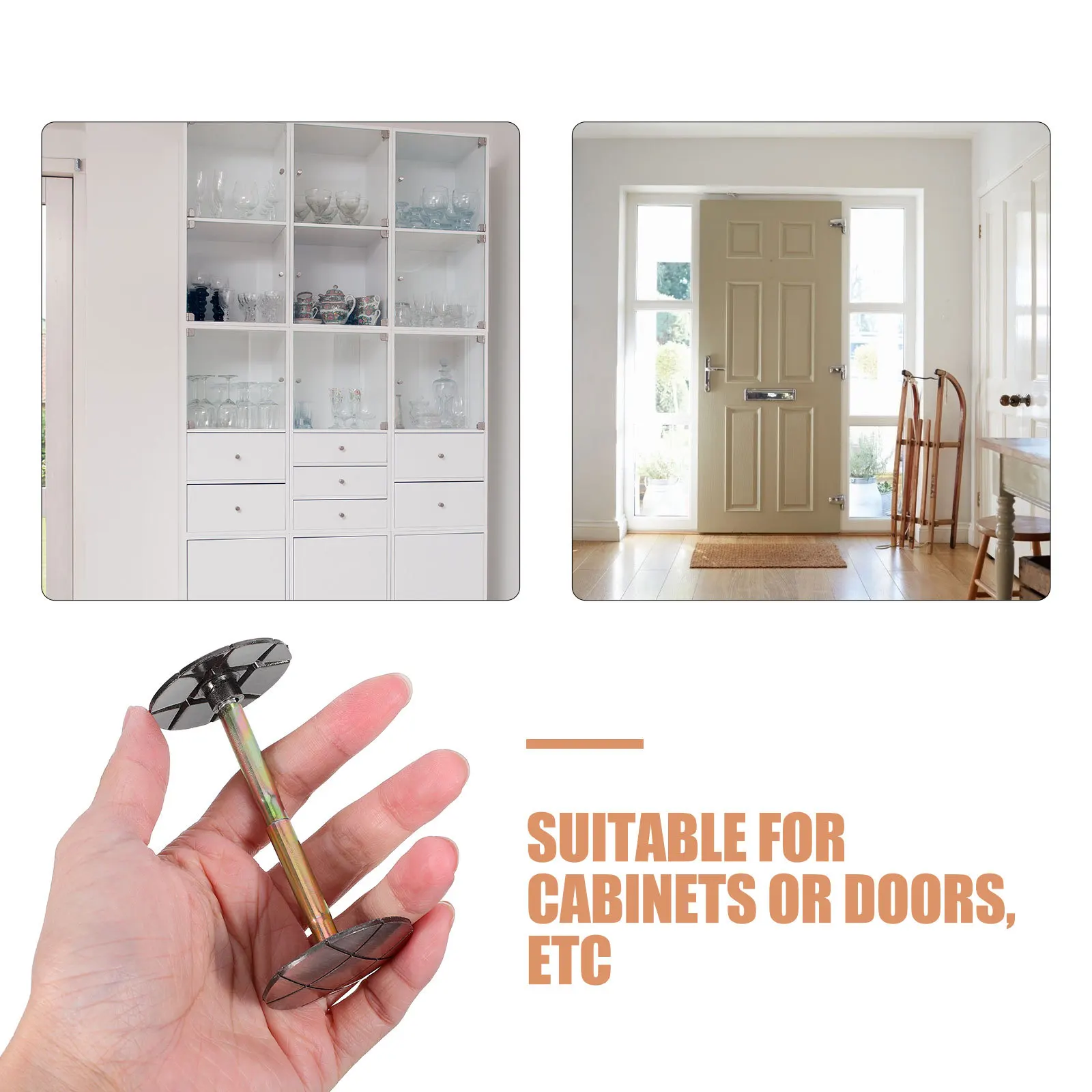 1Set Penutup Lubang Kunci Paduan Seng Bulat Vintage Pelindung Lubang Kenop Pintu Model Deadbolt dengan Sekrup untuk Pemasangan Dekorasi