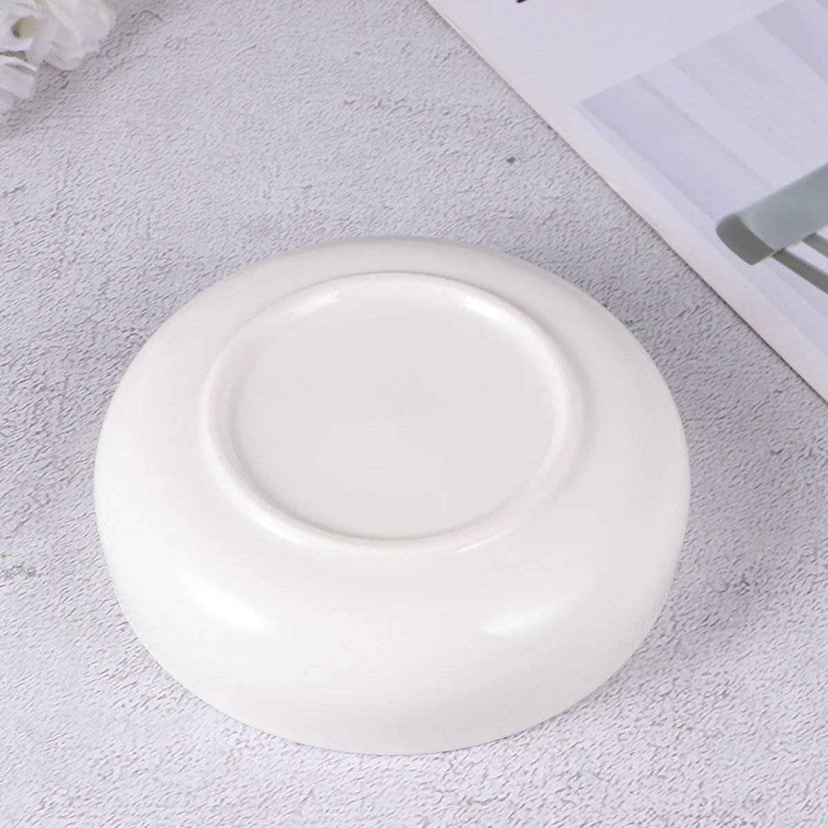 

Reptile Feeding Bowl Ceramic 11Cm Diameter Beautiful Lightweight Corrosion Resistant for Small Animals Easy Cleaning