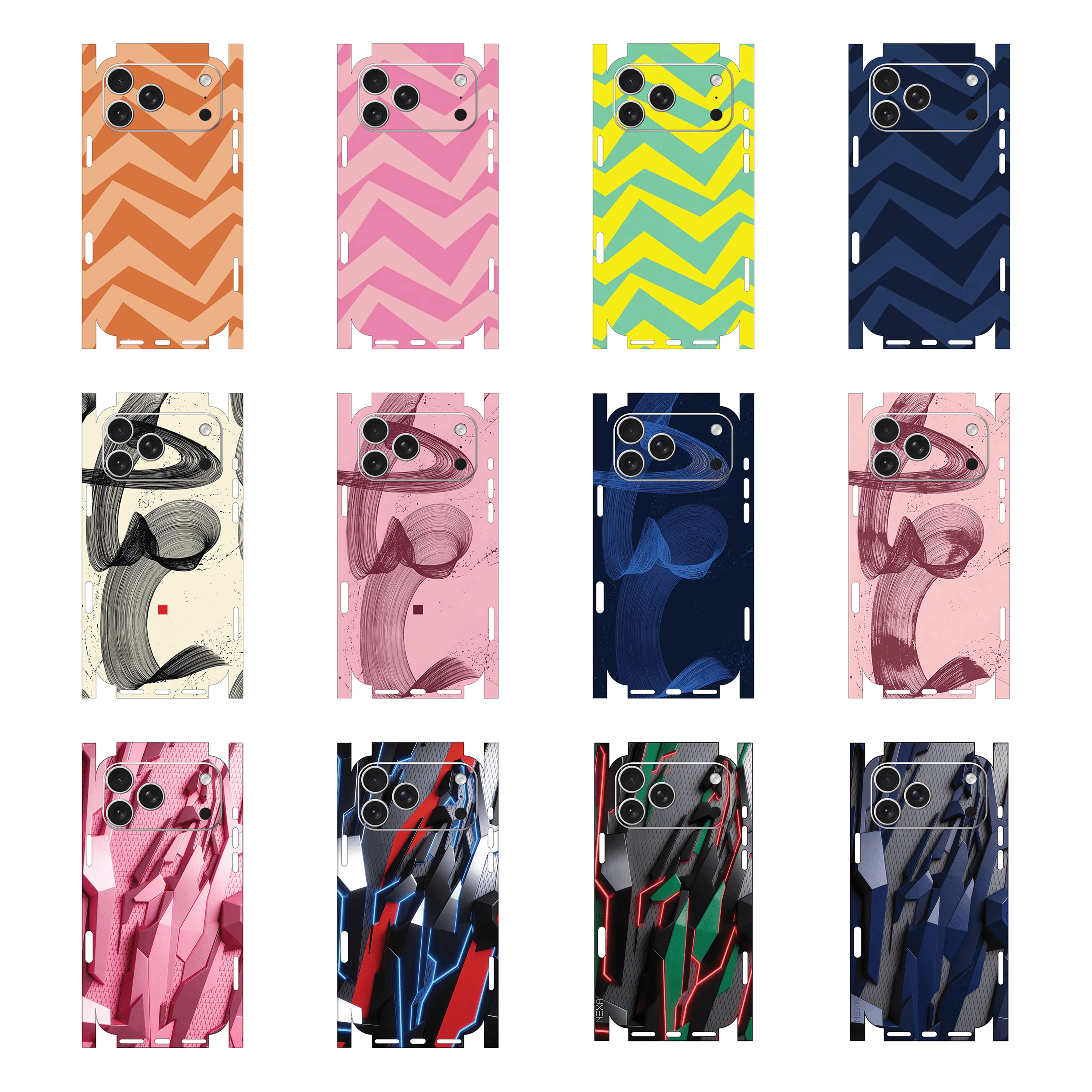 

Skin wrap decal vinyl, for iPhone 17/16/15/14/13, Sticker vinyl Oscarskin Full cover Flim