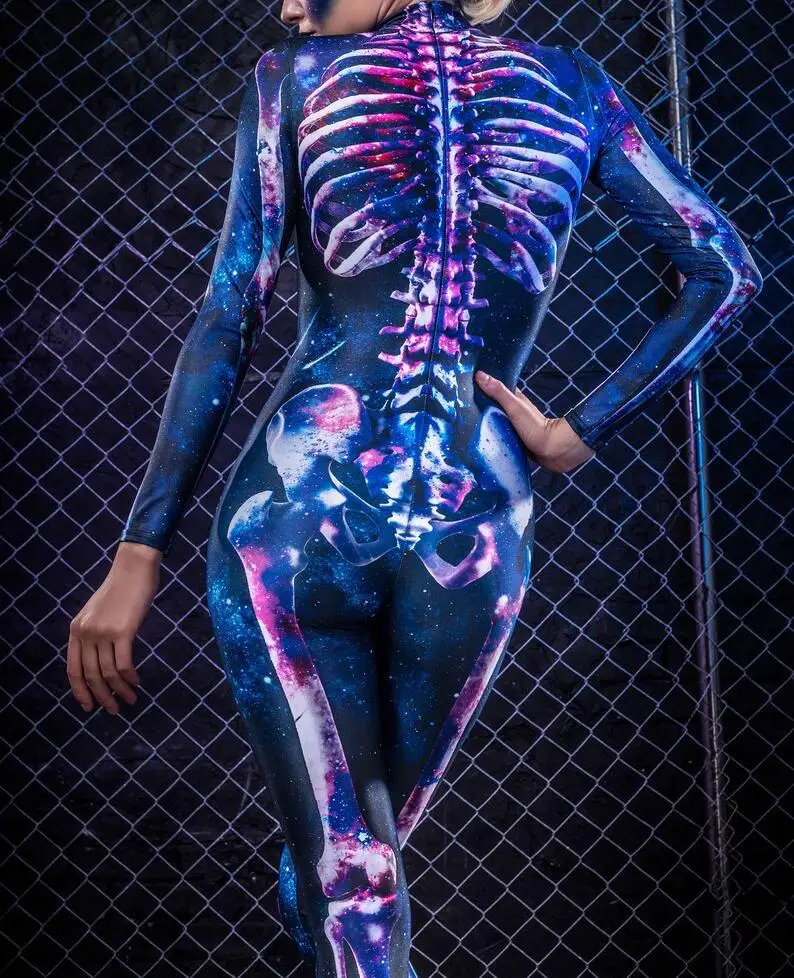 IOOTIANY 3D-Druck Roboter Punk Jumpsuit Catsuit Sexy Damen Cosplay Kostüme Zentai Halloween Bodysuit 2026 – Detail 7