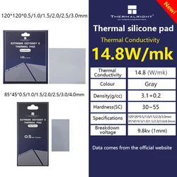 Thermalright Odyssey II 14.8 W/mK podkładka termiczna rozpraszanie ciepła podkładka silikonowa do procesora GPU karta graficzna płyta główna podstawka chłodząca