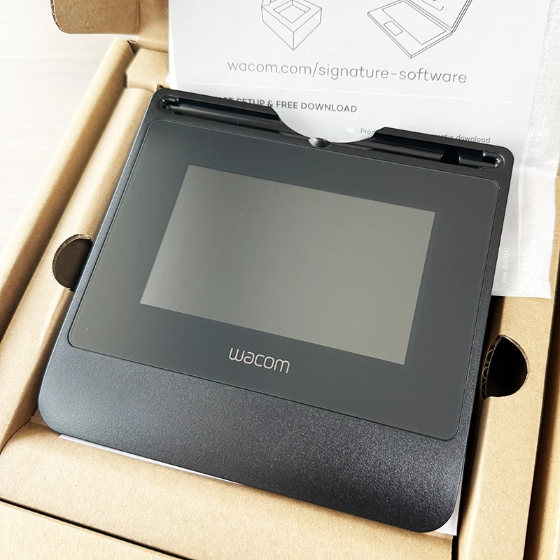 Wacom Color LCD Signature Pad Tablet STU-540 5 "قلم خالي من البطارية 1024 مستويات للأعمال